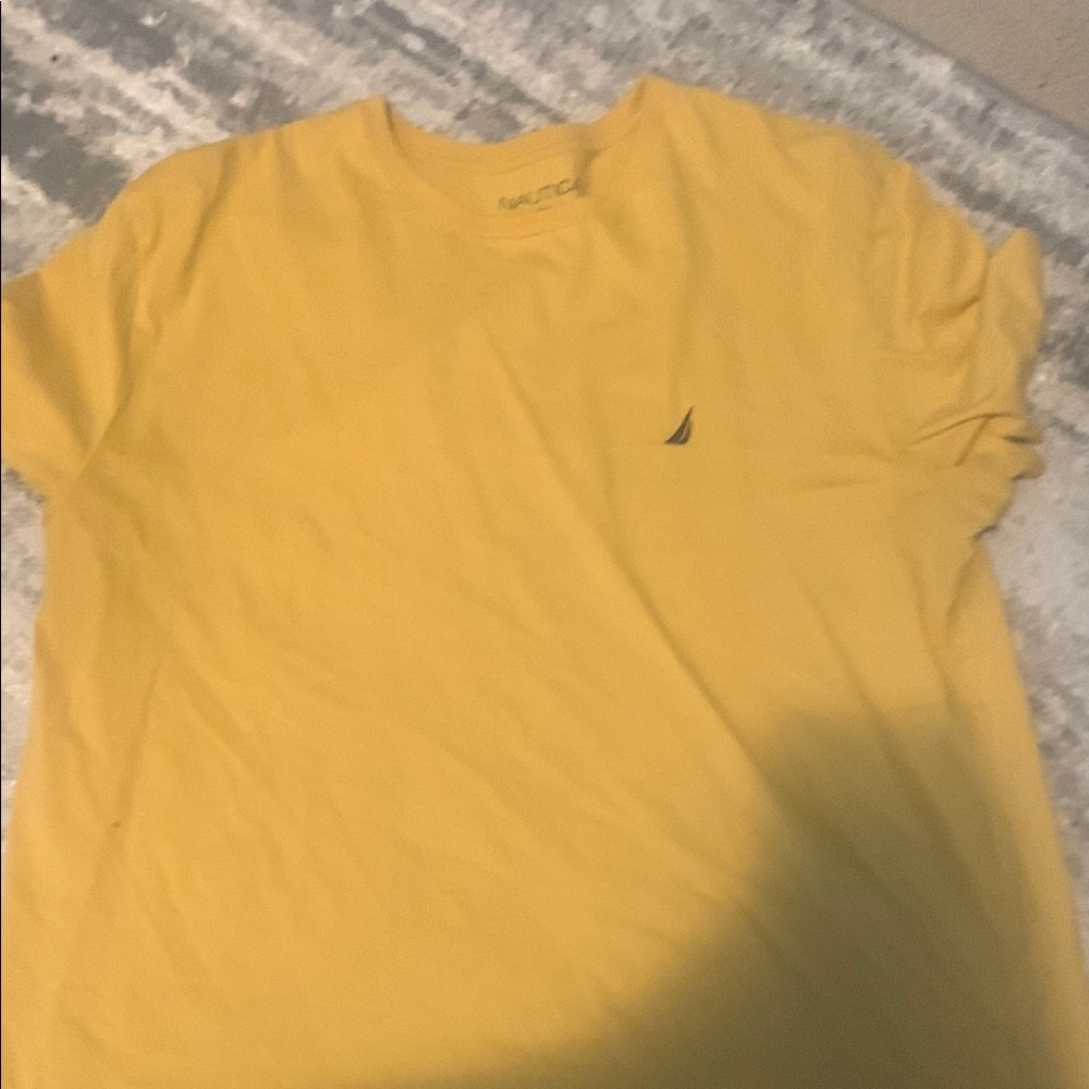Nautica Men's Yellow T-Shirt